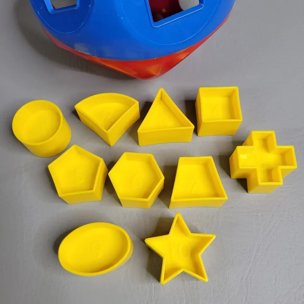 Vintage Tupperware SHAPE-O-BALL Classic Tupper Toys Shape Sorter Complete